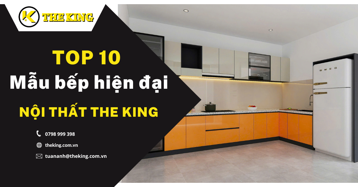 TOP 10 mẫu bếp hiện đại